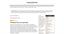 Desktop Screenshot of nagrody-darwina.pl